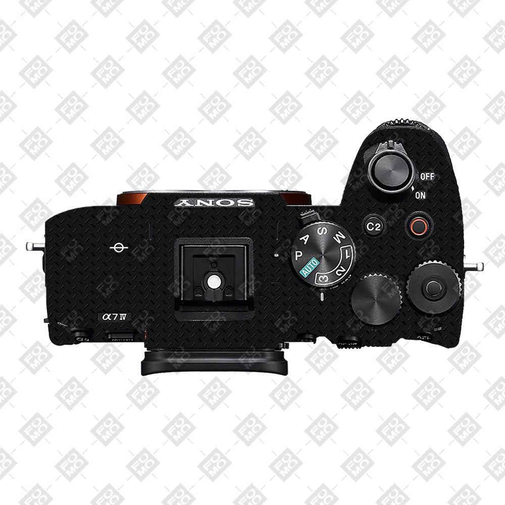 Textured Black Iron Plate Sony A7 S Camera Skin
