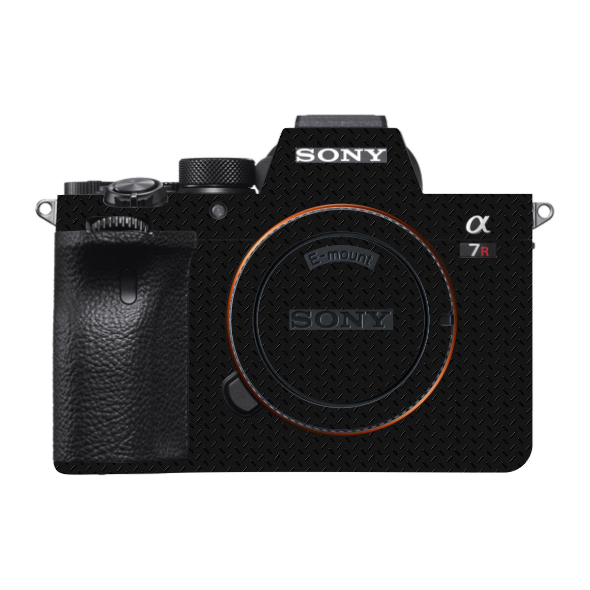 Textured Black Iron Plate Sony A7R III Camera Skin