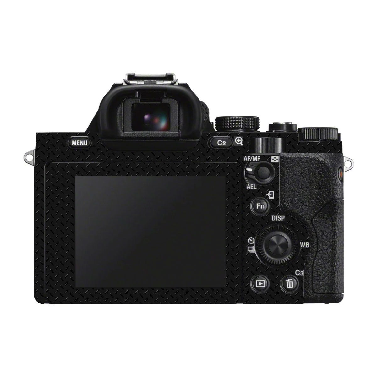 Textured Black Iron Plate Sony A7S II Camera Skins