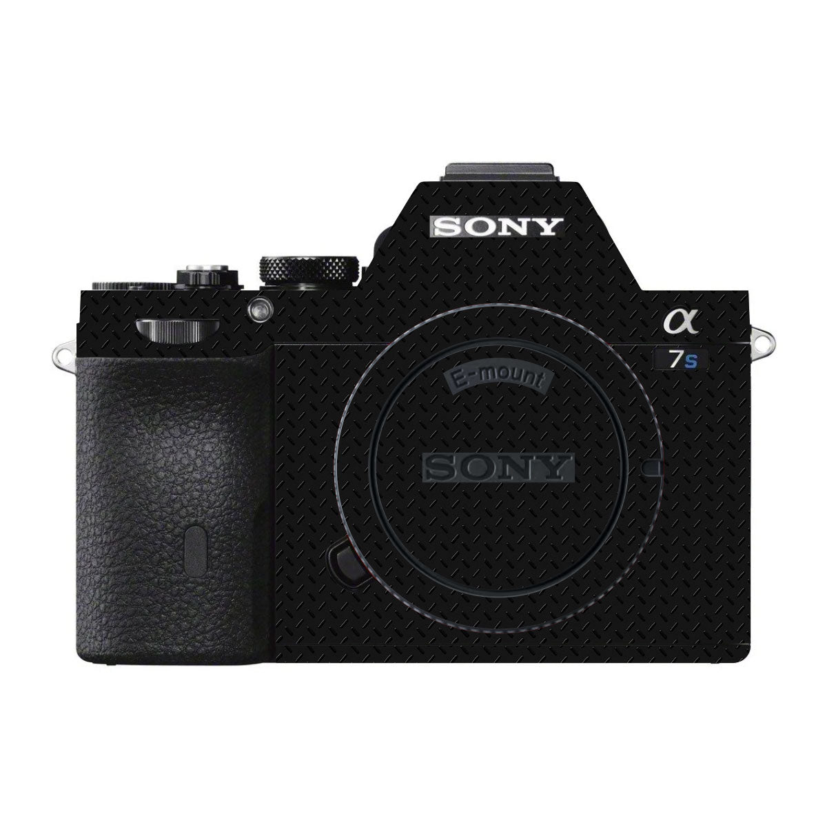 Textured Black Iron Plate Sony A7S II Camera Skins