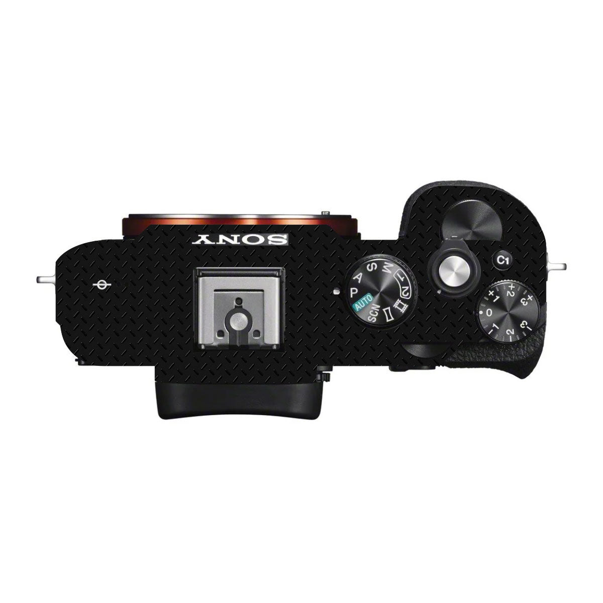 Textured Black Iron Plate Sony A7S II Camera Skins