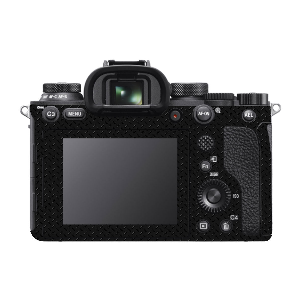 Textured Black Iron Plate Sony A9 Camera Skins