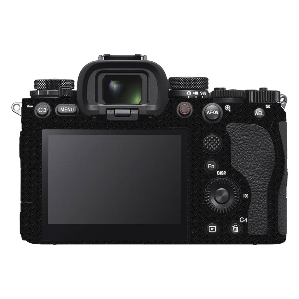 Textured Black Iron Plate Sony A9III Camera Skin