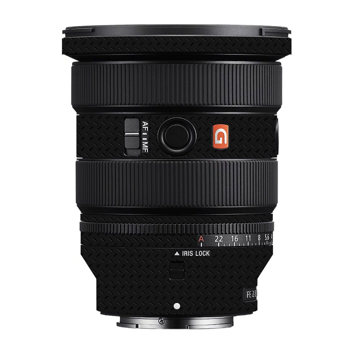 Textured Black Iron Plate Sony FE 16-35mm F/2.8 GM Camera Lens Skin