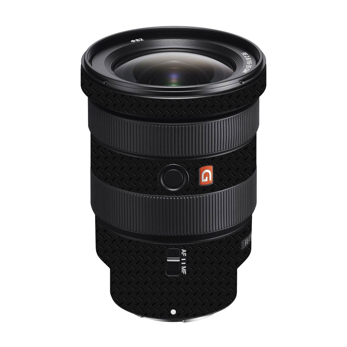 Textured Black Iron Plate Sony FE 16-35mm F/2.8 GM II Camera Lens Skin