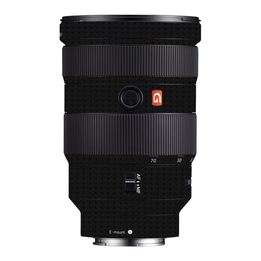Textured Black Iron Plate Sony FE 24-70mm f/2.8 GM Camera Lens Skin