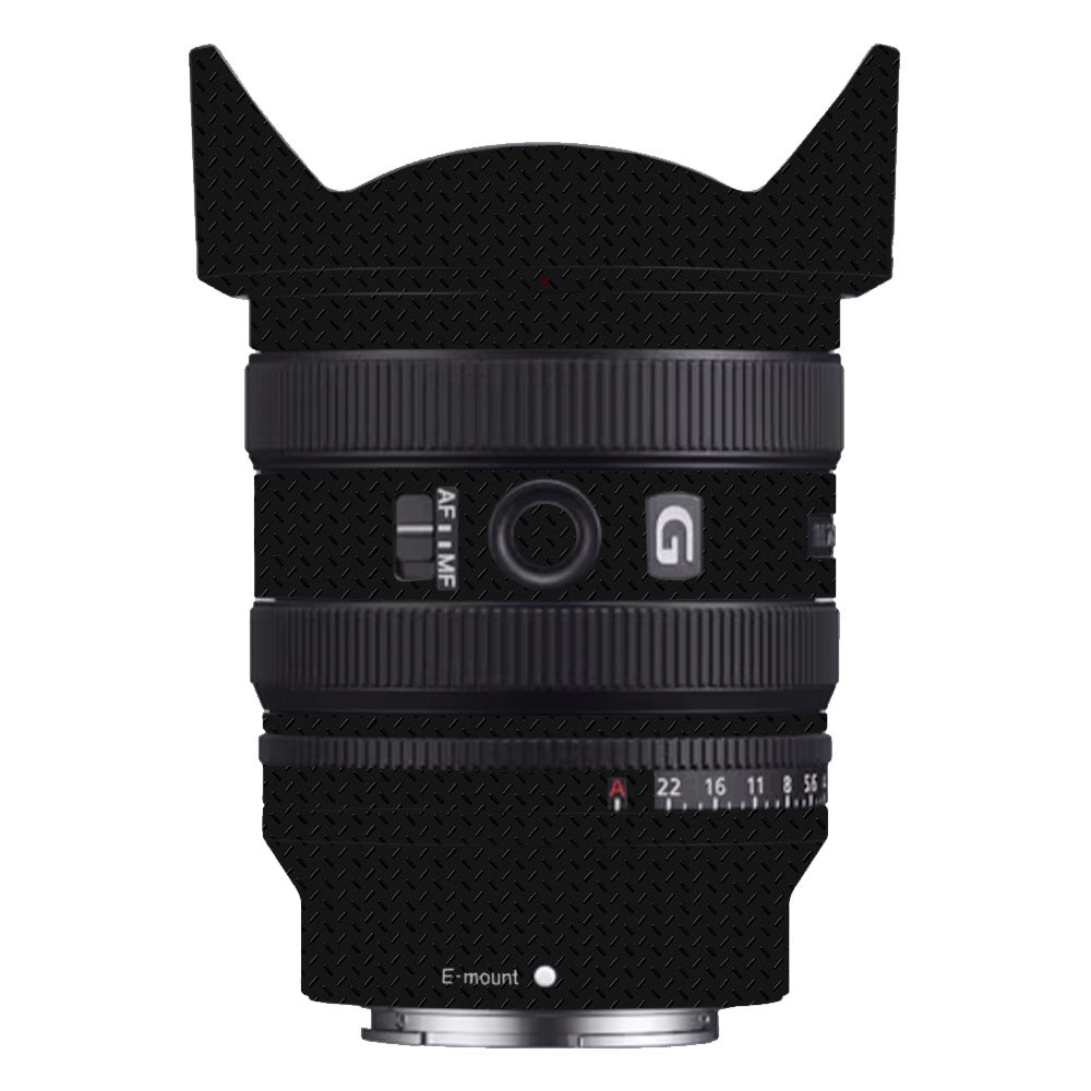 Textured Black Iron Plate Sony FE 24–50mm f/2.8 G Camera Lens Skin