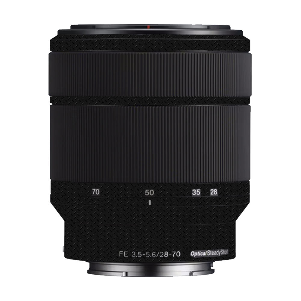 Textured Black Iron Plate Sony FE 28-60mm F/4-5.6 Camera Lens Skin