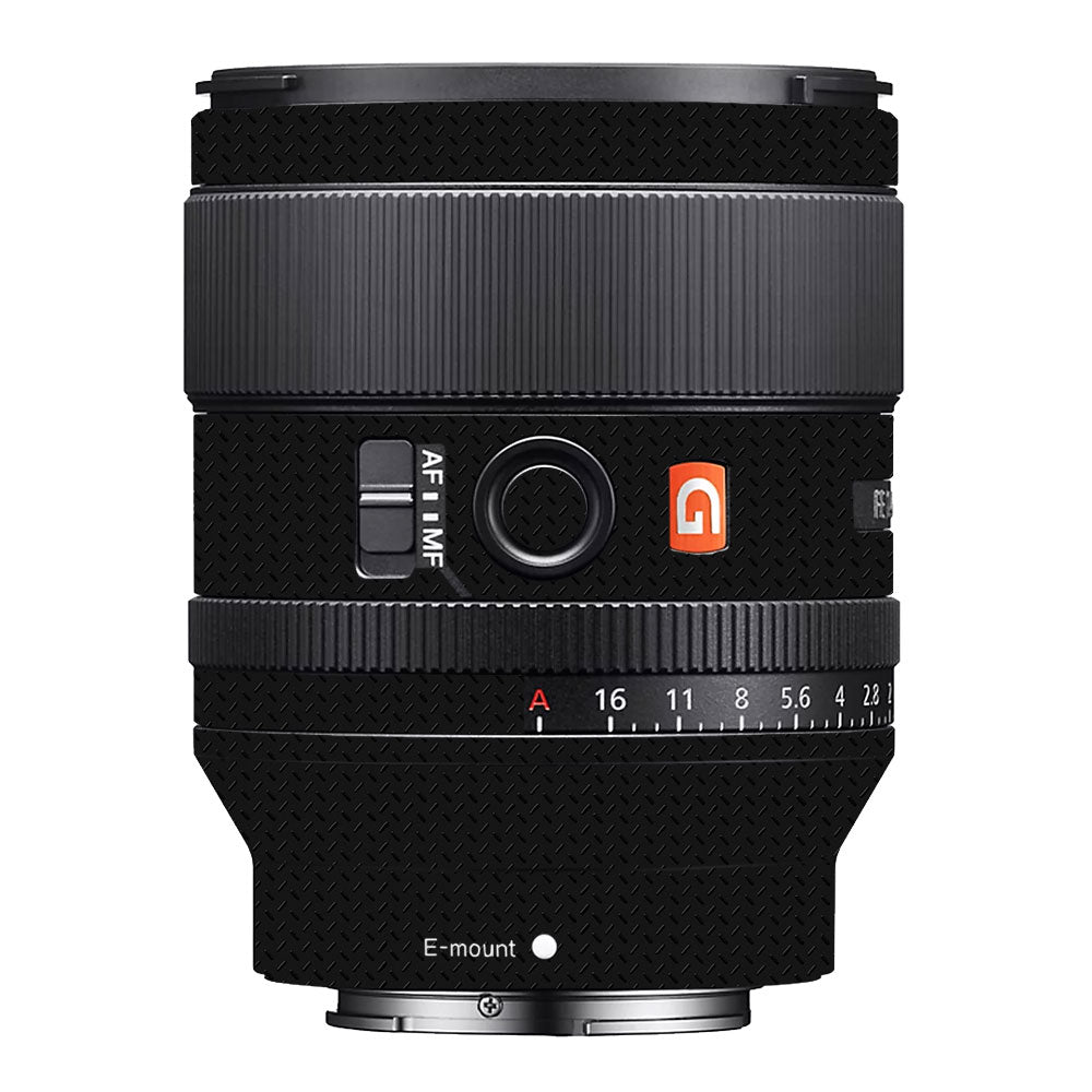 Textured Black Iron Plate Sony FE 35mm f/1.4 GM Camera Lens Skin