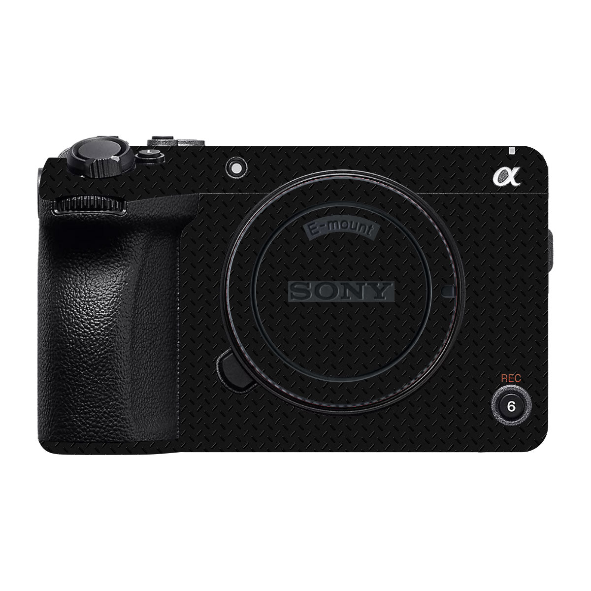 Textured Black Iron Plate Sony FX3 Camera Skin