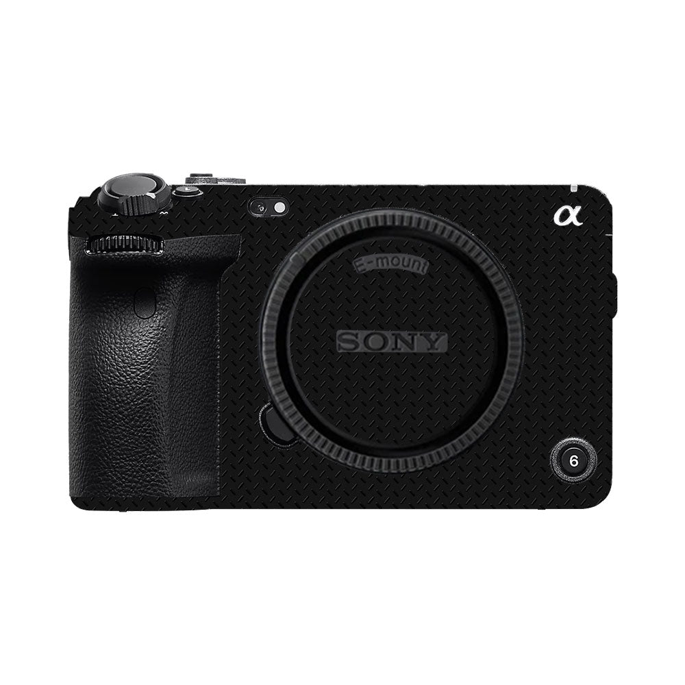 Textured Black Iron Plate Sony FX30 Camera Skin