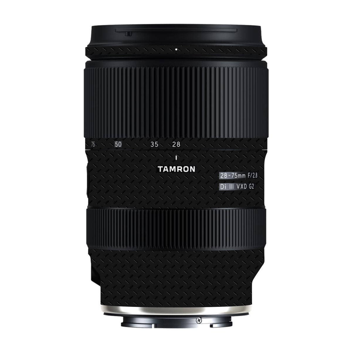 Textured Black Iron Plate Tamron Lens 28-75mm F/2.8 Gen 2 Camera Lens Skin