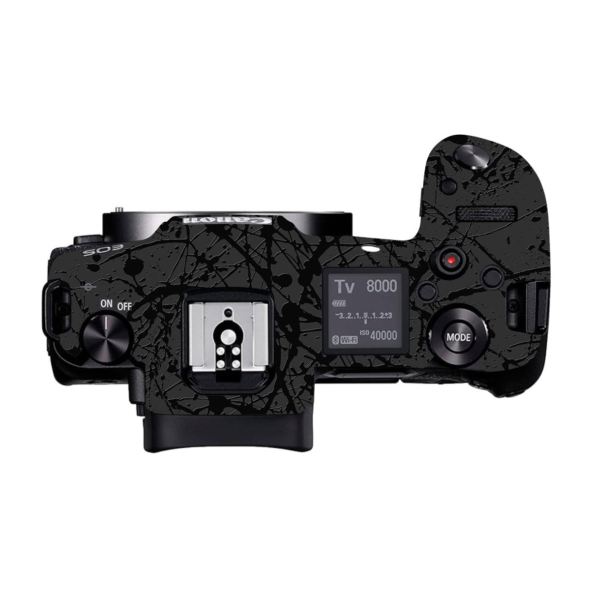Textured Black Splash Canon EOS R Camera Skin