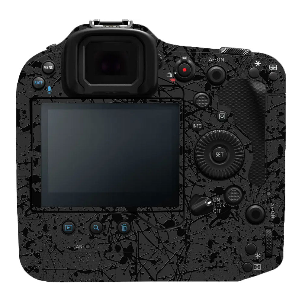 Textured Black Splash Canon EOS R10 Camera Skin