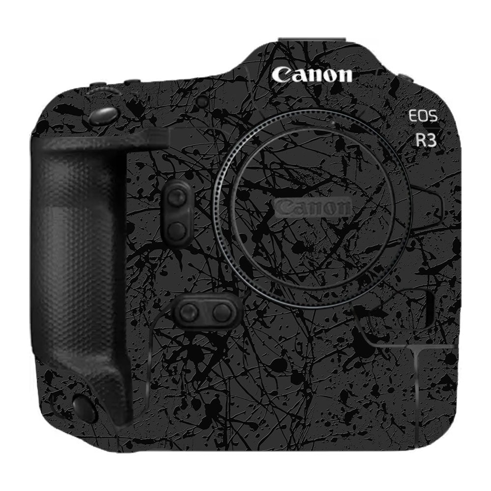 Textured Black Splash Canon EOS R10 Camera Skin