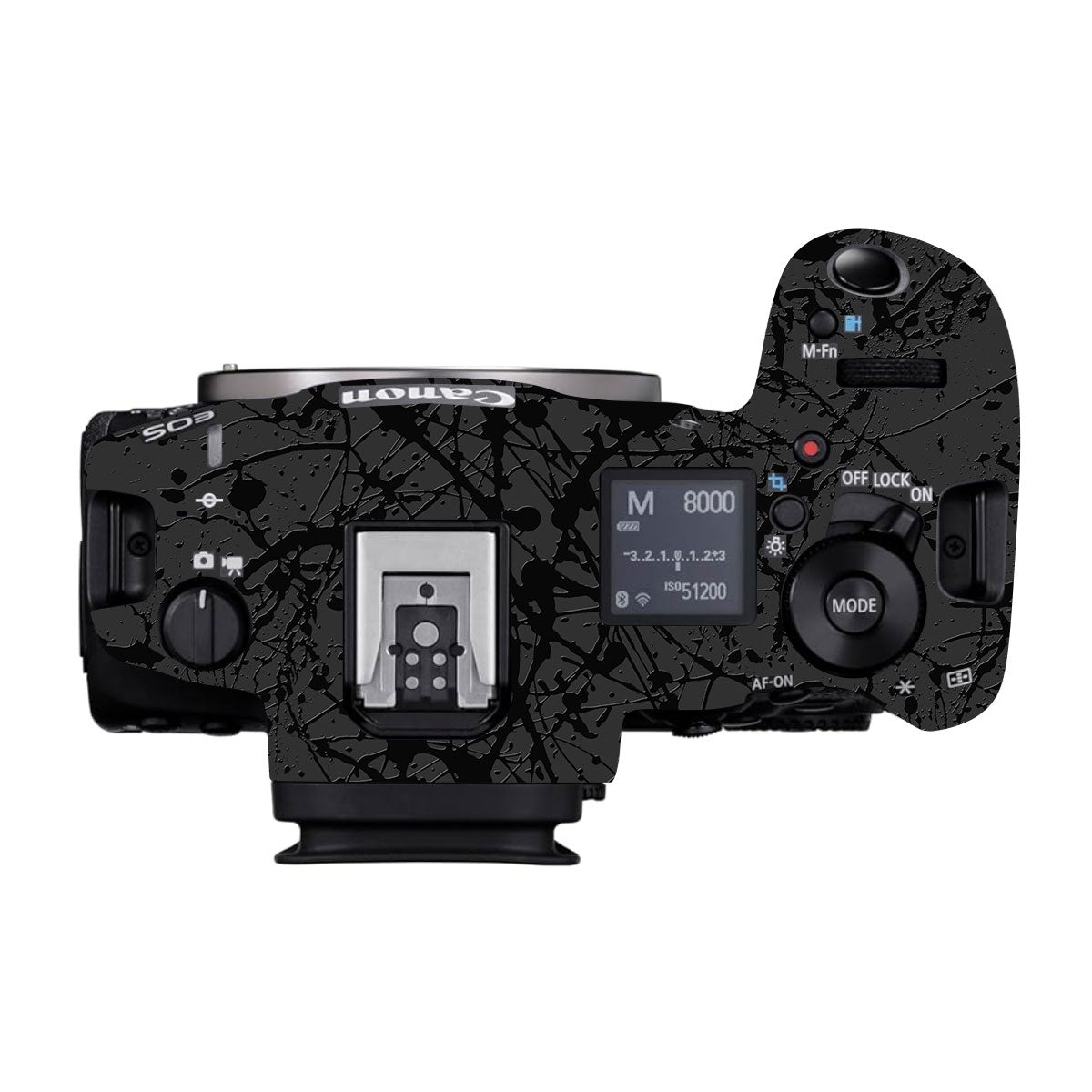 Textured Black Splash Canon EOS R5 Camera Skin