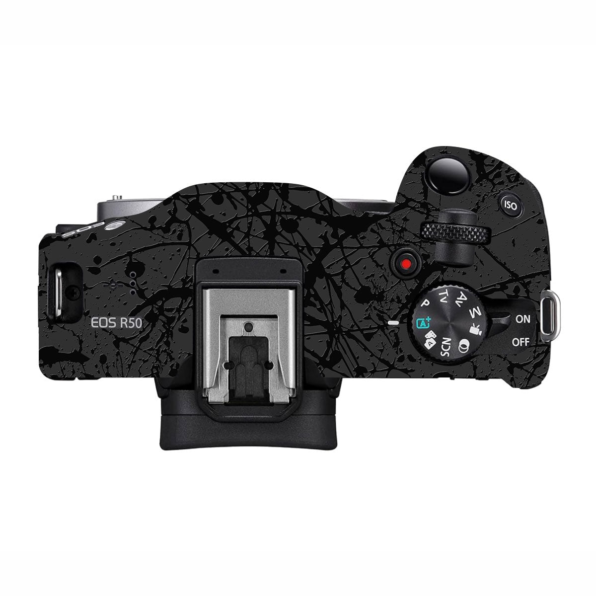Textured Black Splash Canon EOS R50 Camera Skin