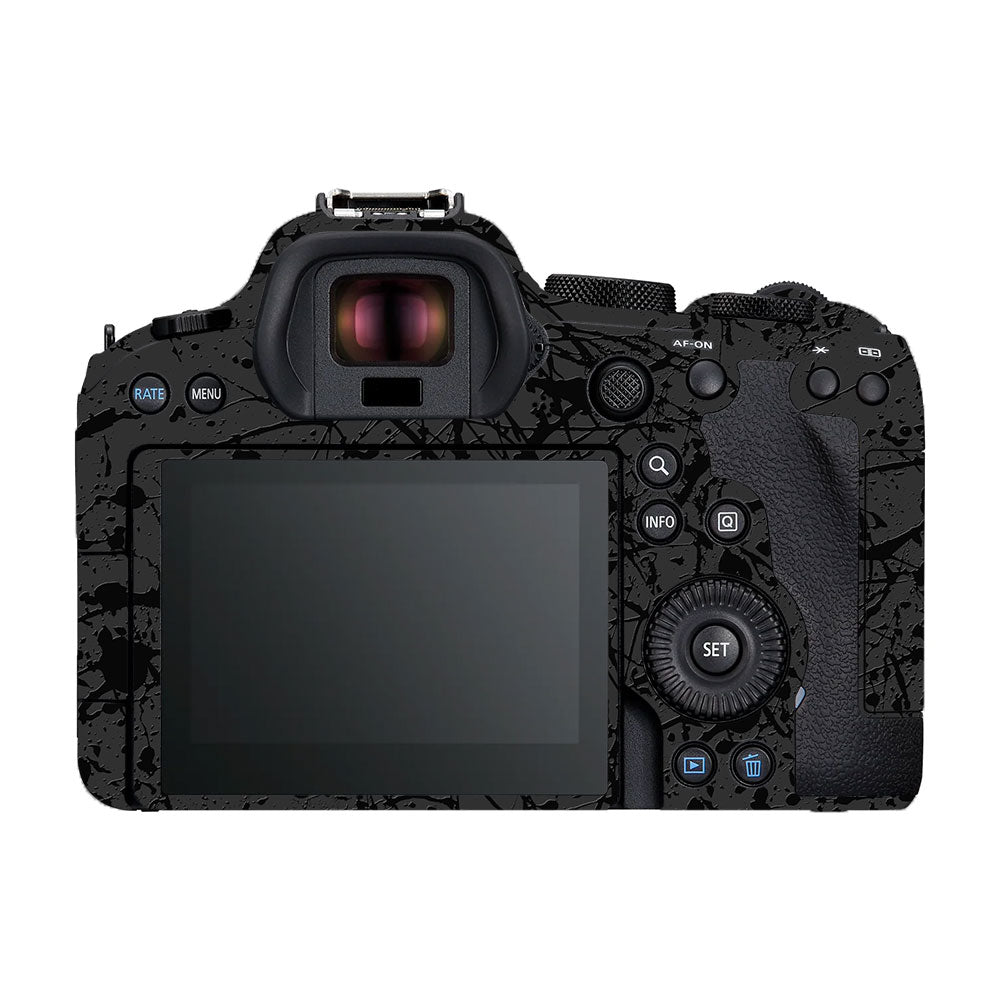 Textured Black Splash Canon EOS R6 Mark I Camera Skin