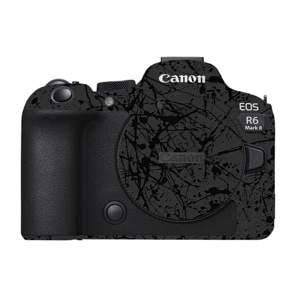 Textured Black Splash Canon EOS R6 Mark I Camera Skin