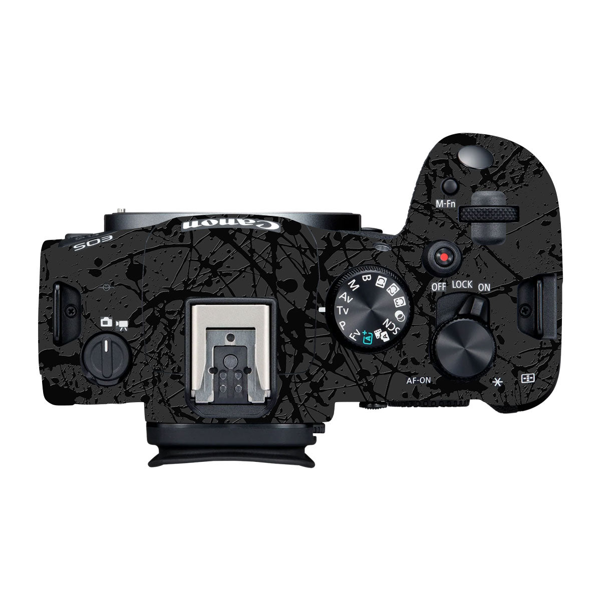 Textured Black Splash Canon EOS R8 Camera Skin