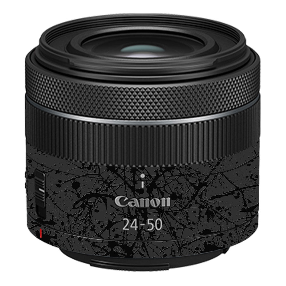 Textured Black Splash Canon RF 24–105mm f/4L IS USM Camera Lens Skin