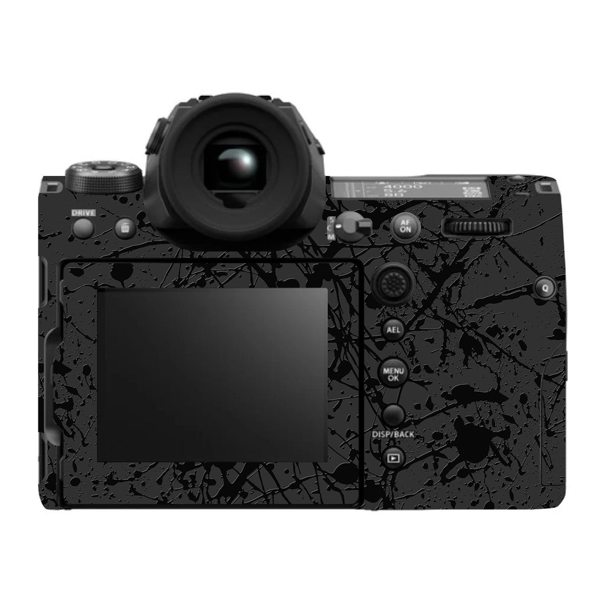 Textured Black Splash FujiFilm GFX 100S II Camera Skin