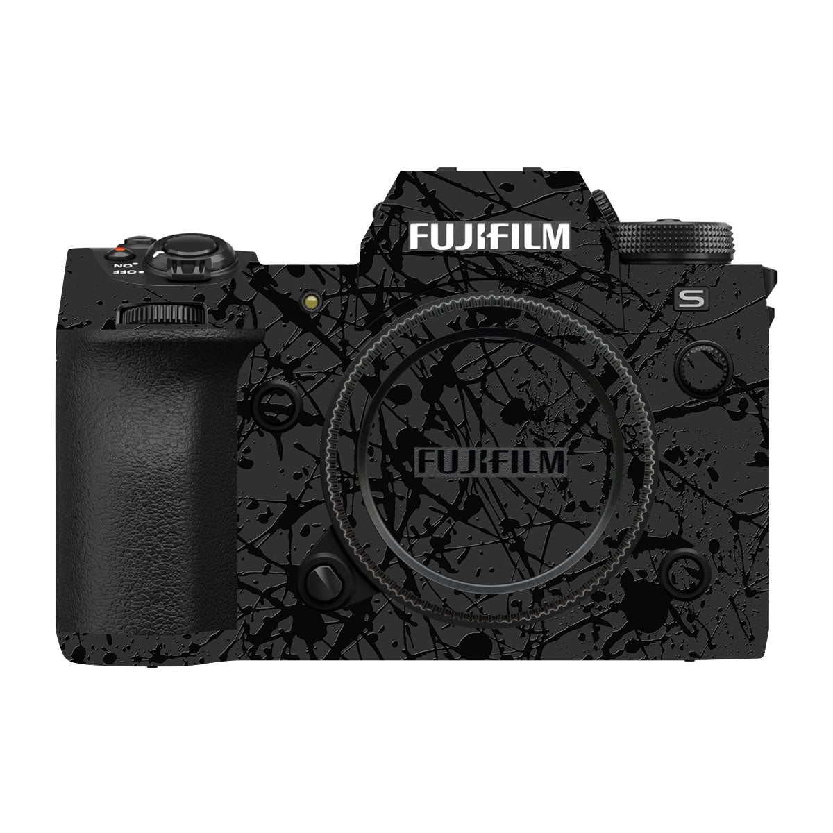 Textured Black Splash Fujifilm X-H2 Camera Skin