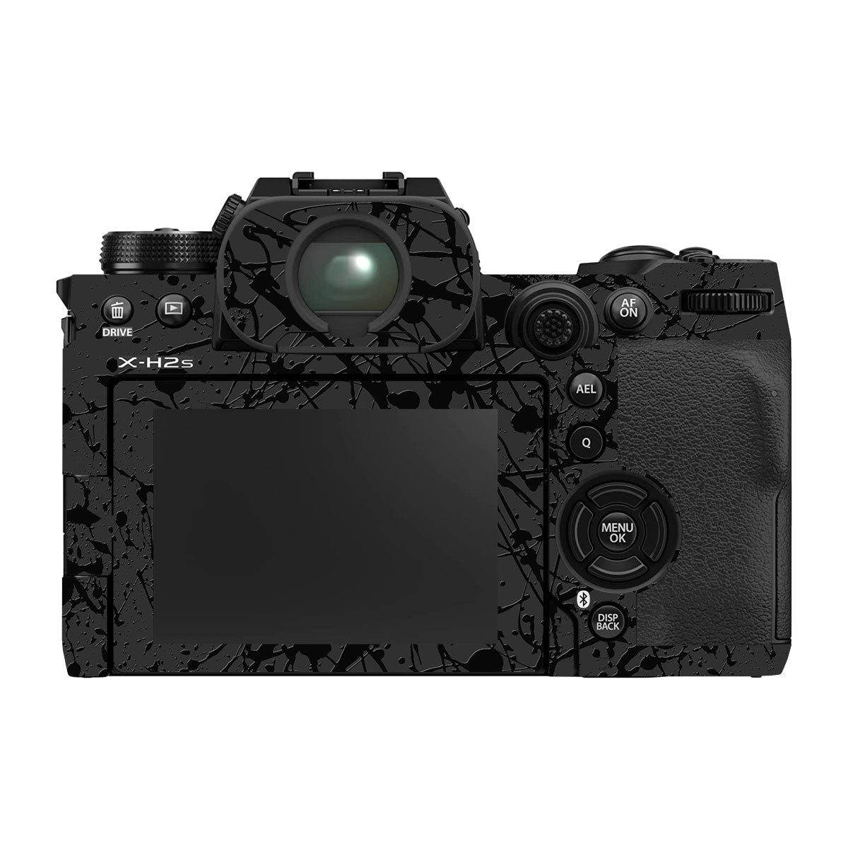 Textured Black Splash Fujifilm X-H2S Camera Skin