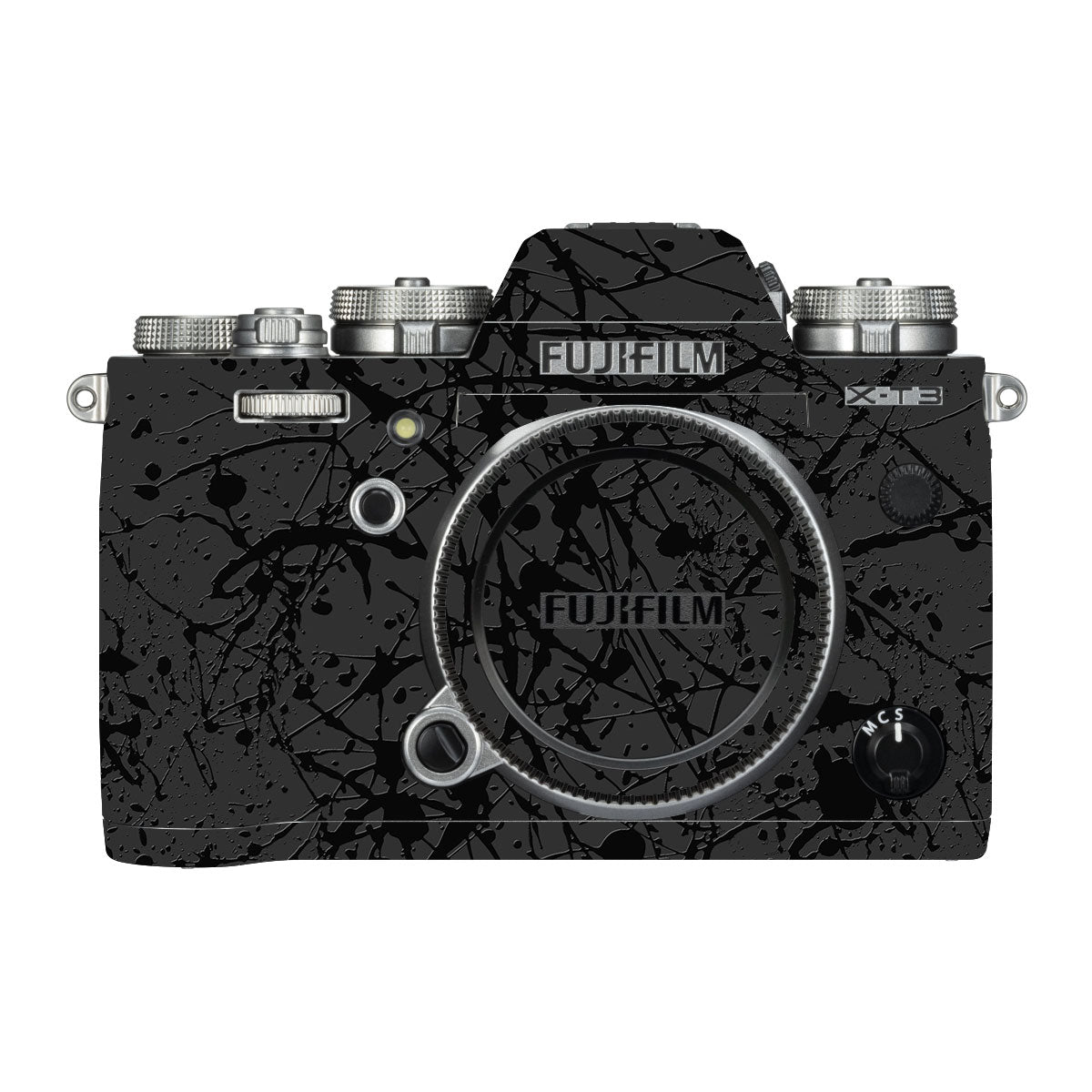 Textured Black Splash FujiFilm X-T3 Camera Skin