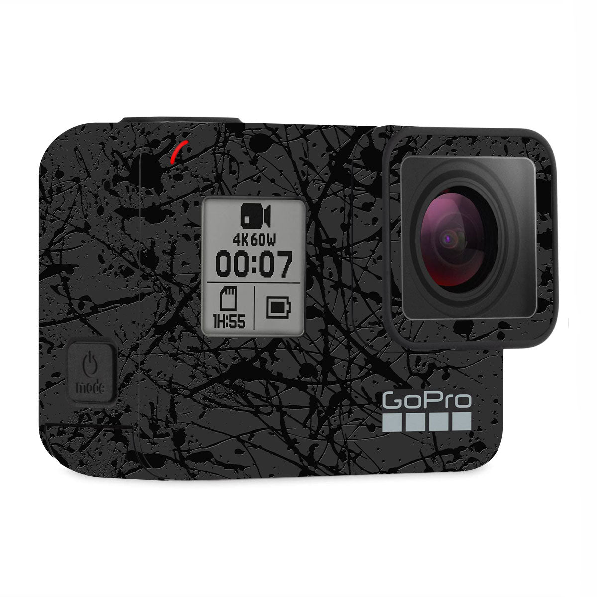 Textured Black Splash GoPro Hero 7 Camera Skin