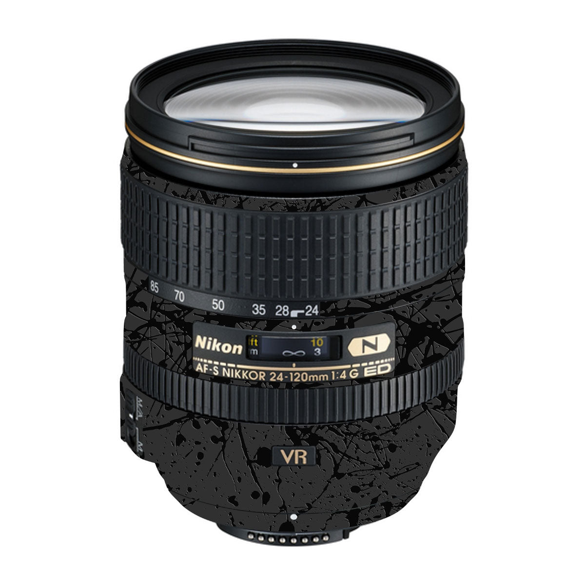 Textured Black Splash Nikon D3500 Camera Skin