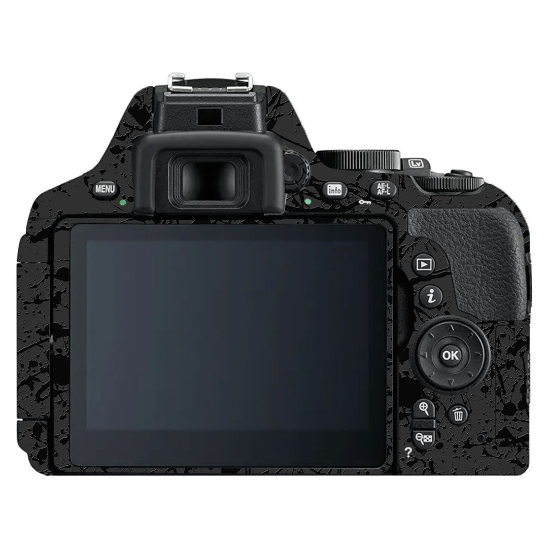 Textured Black Splash Nikon D5600 Camera Skin