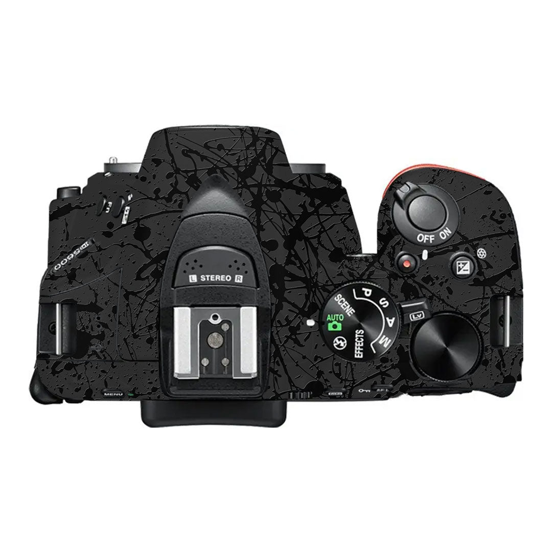 Textured Black Splash Nikon Nikkor AF-S 24-120mm F4 G ED VR Camera Lens Skin