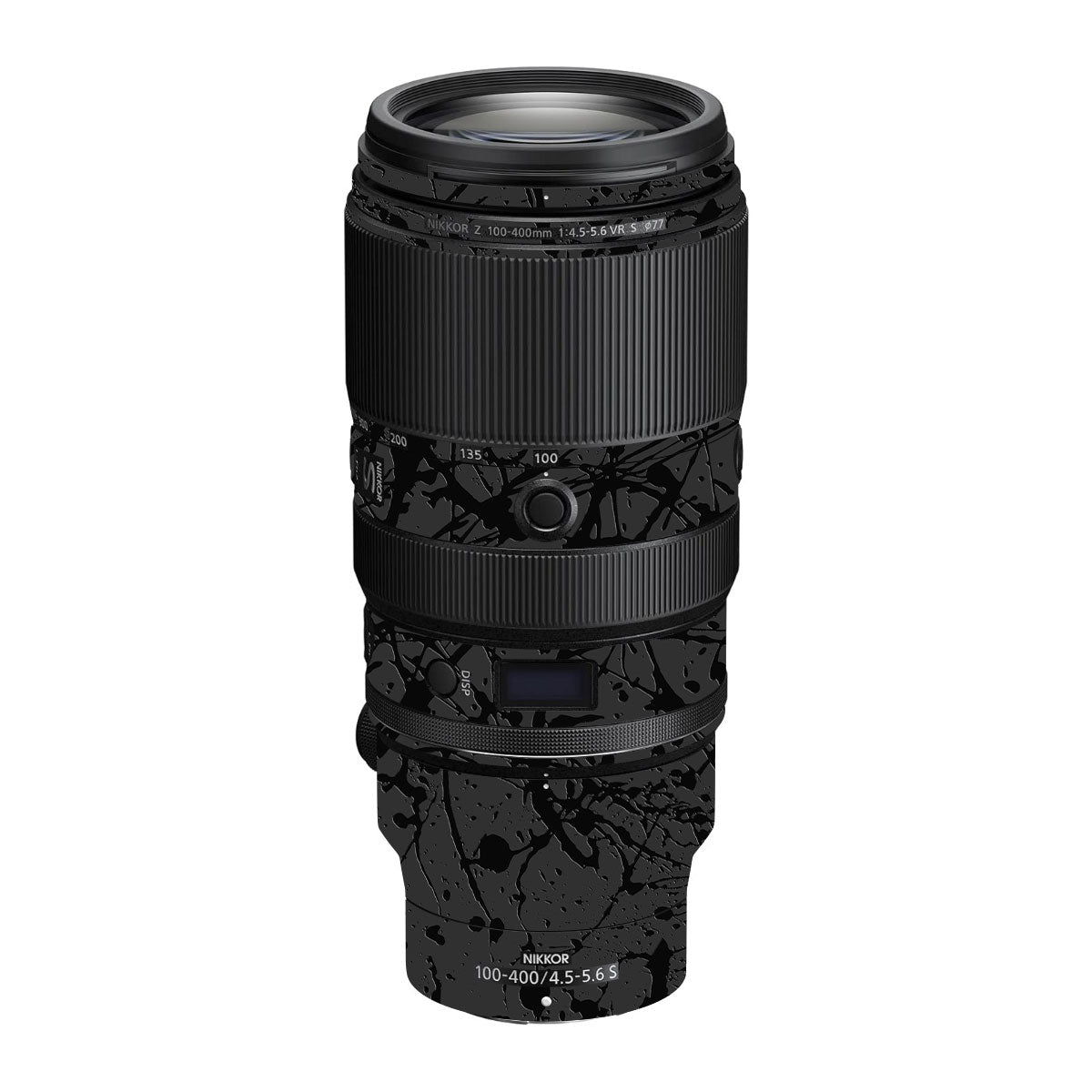 Textured Black Splash Nikon Nikkor Z 100-400mm F/4.5-5.6 VR S Camera Lens Skin