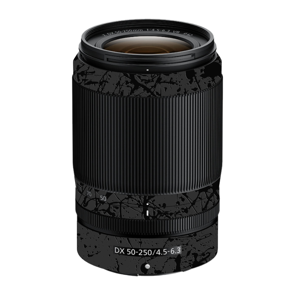 Textured Black Splash Nikon Nikkor Z DX 16-50mm F/3.5-6.3 VR Camera Lens Skin