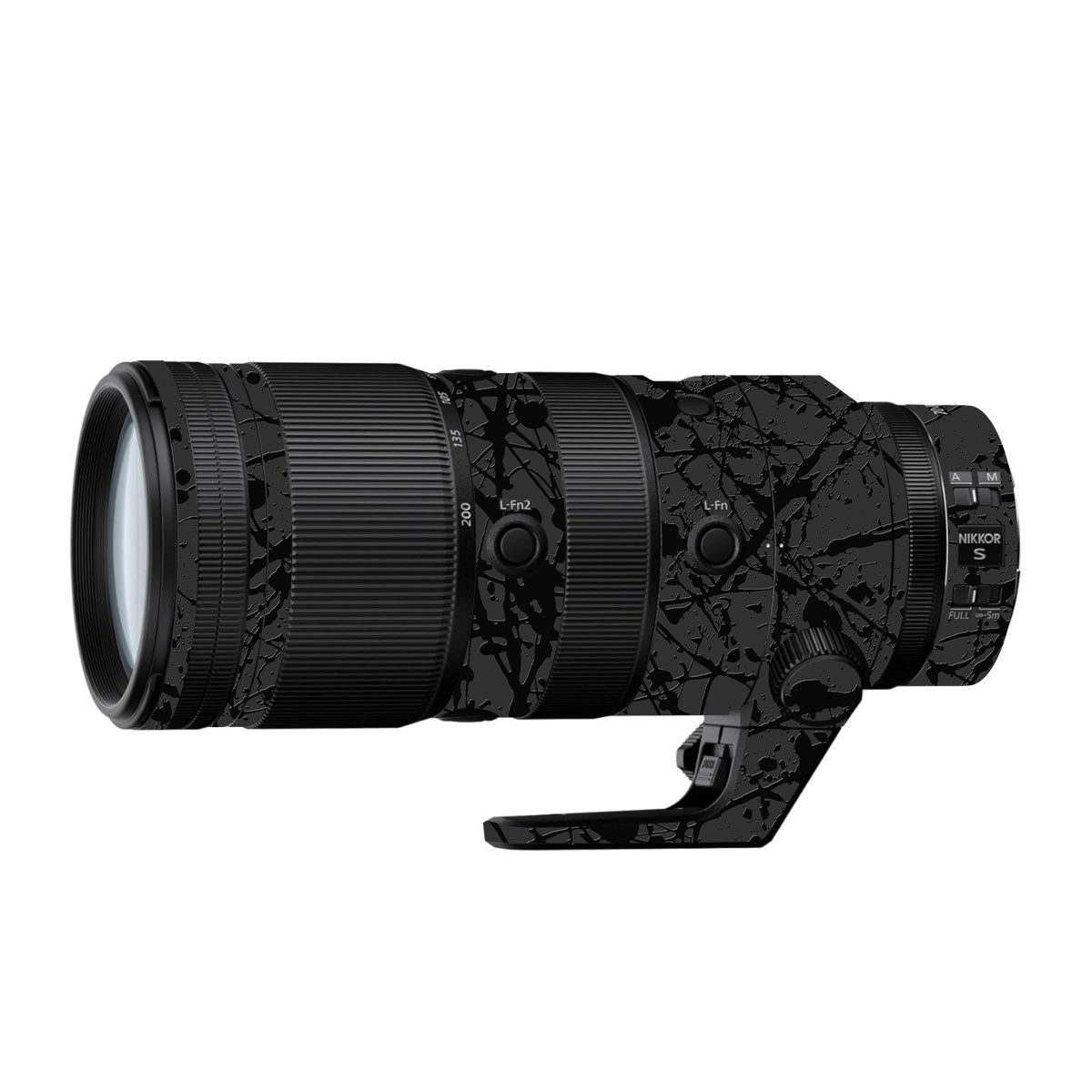 Textured Black Splash Nikon Nikkor Z DX 50-250mm F/4.5-6.3 VR Camera Lens Skin