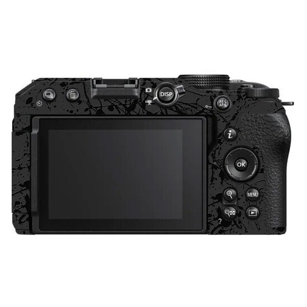 Textured Black Splash Nikon Z30 Camera Skin