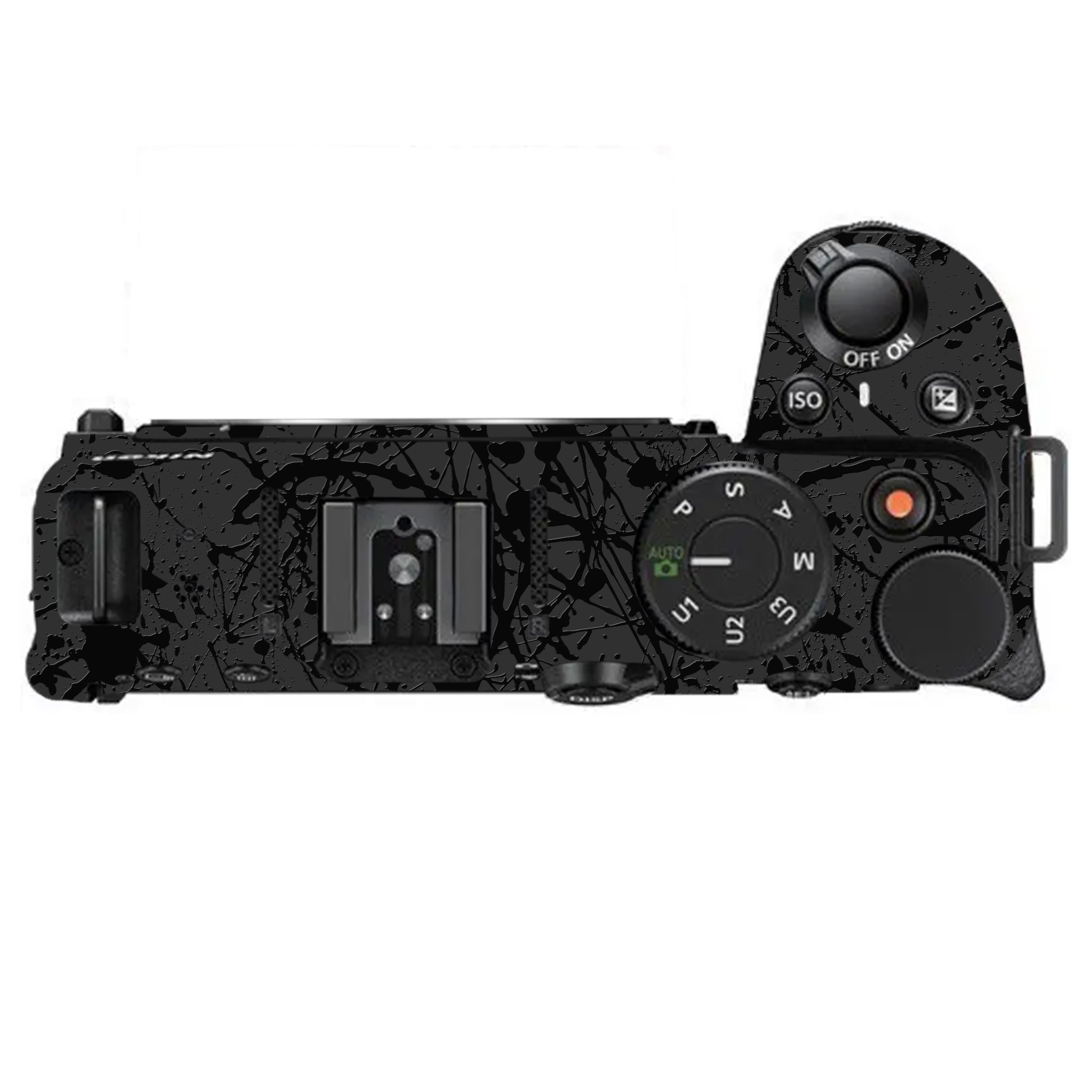 Textured Black Splash Nikon Z30 Camera Skin