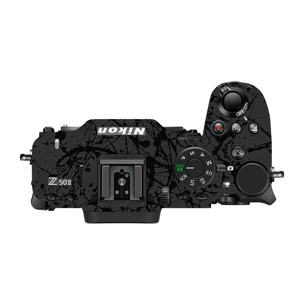 Textured Black Splash Nikon Z50 Camera Skin