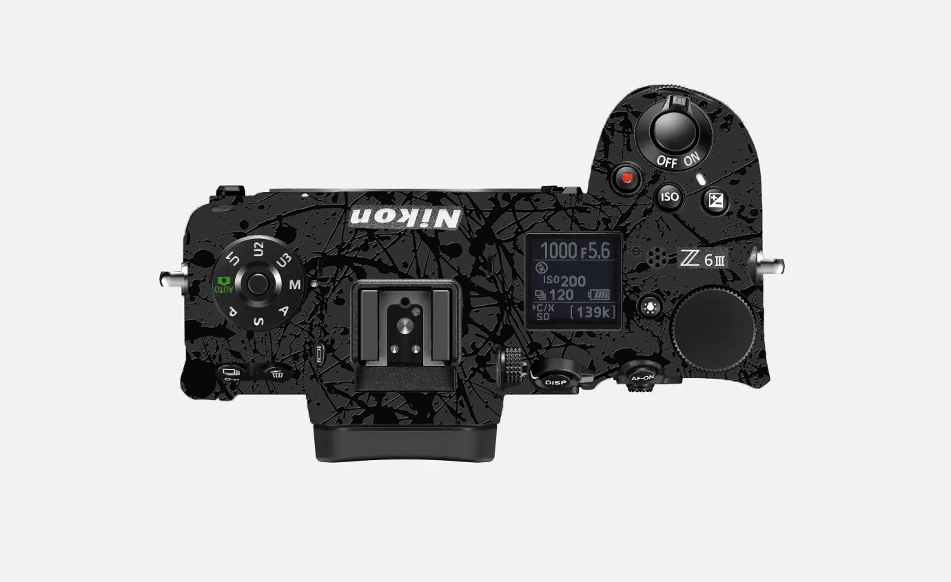 Textured Black Splash Nikon Z6 II Camera Skin
