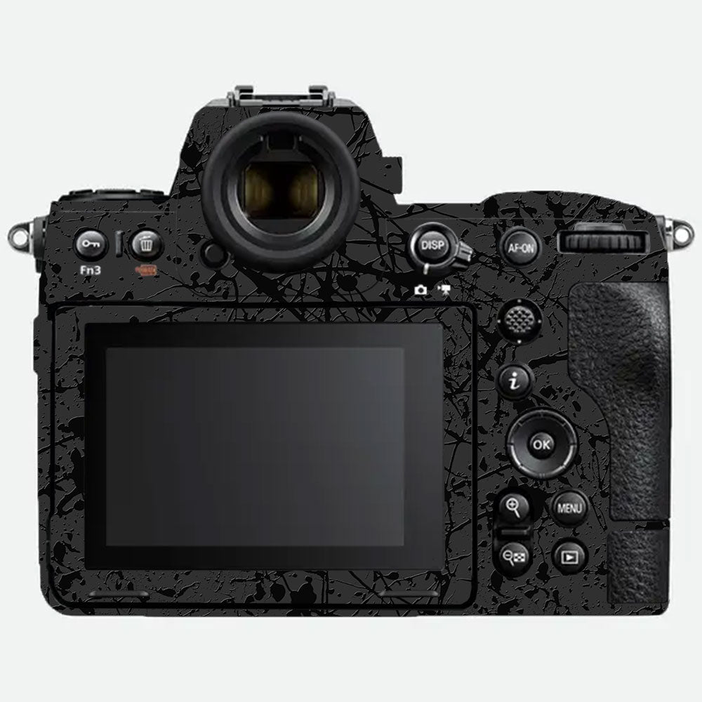 Textured Black Splash Nikon Z8 Camera Skin