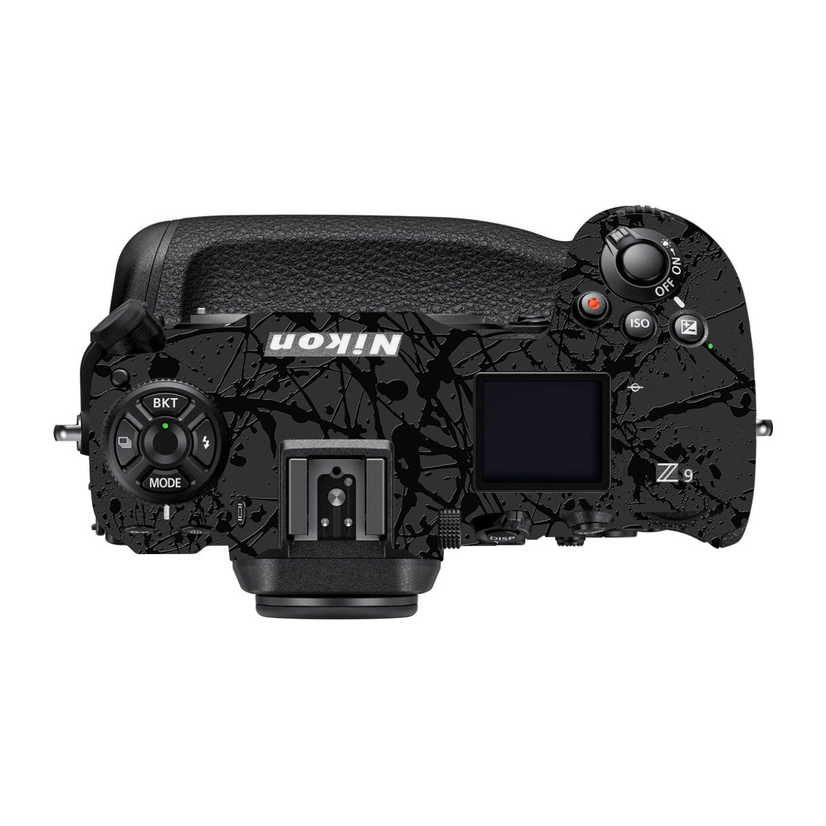 Textured Black Splash Nikon Z9 Camera Skin