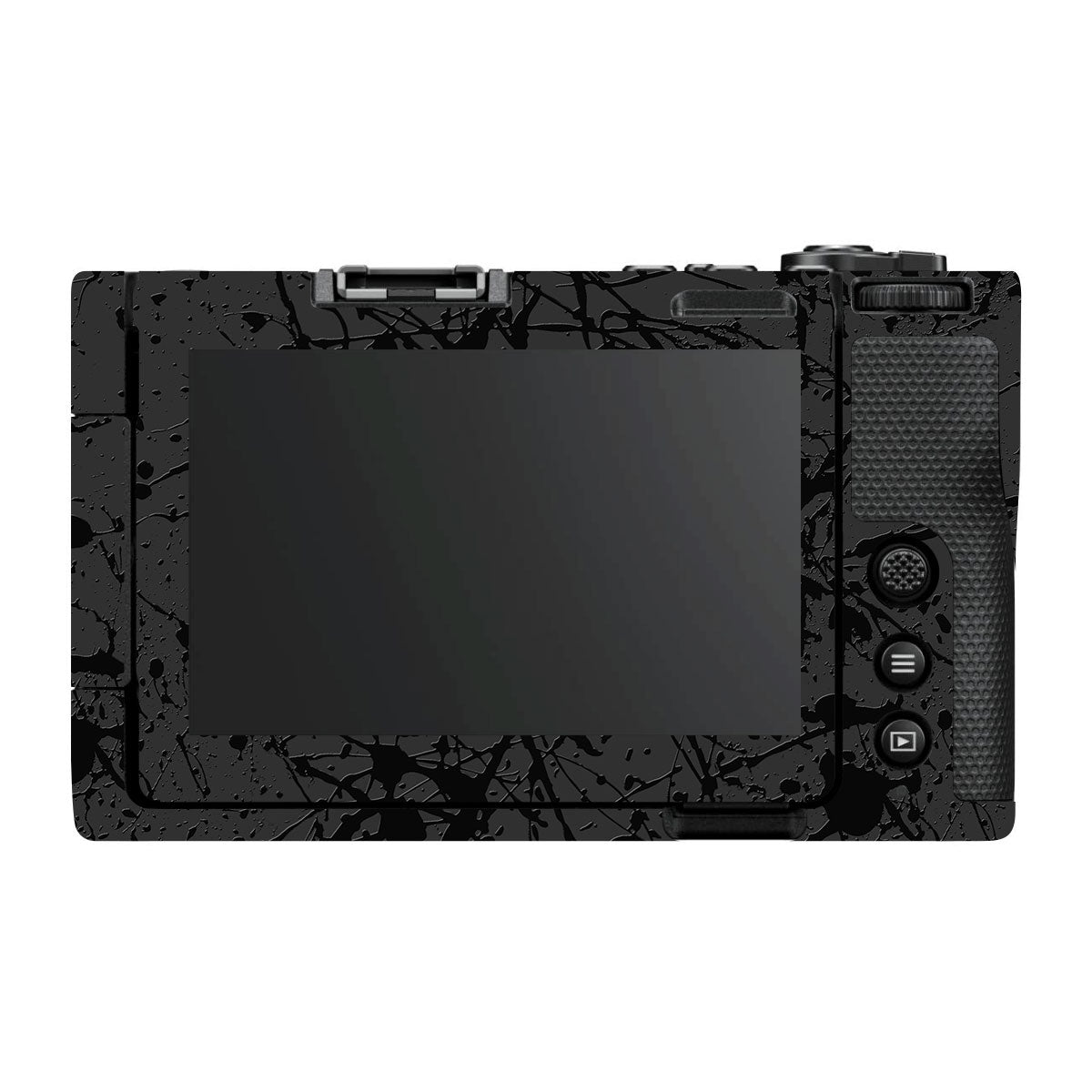 Textured Black Splash Nikon ZR Camera Skin