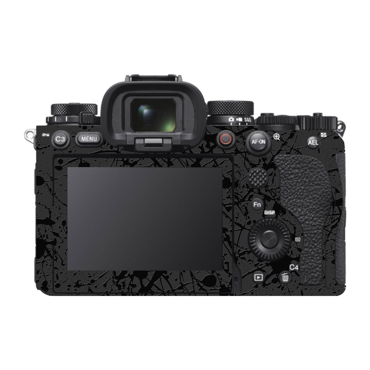 Textured Black Splash Sony A1 Camera Skin