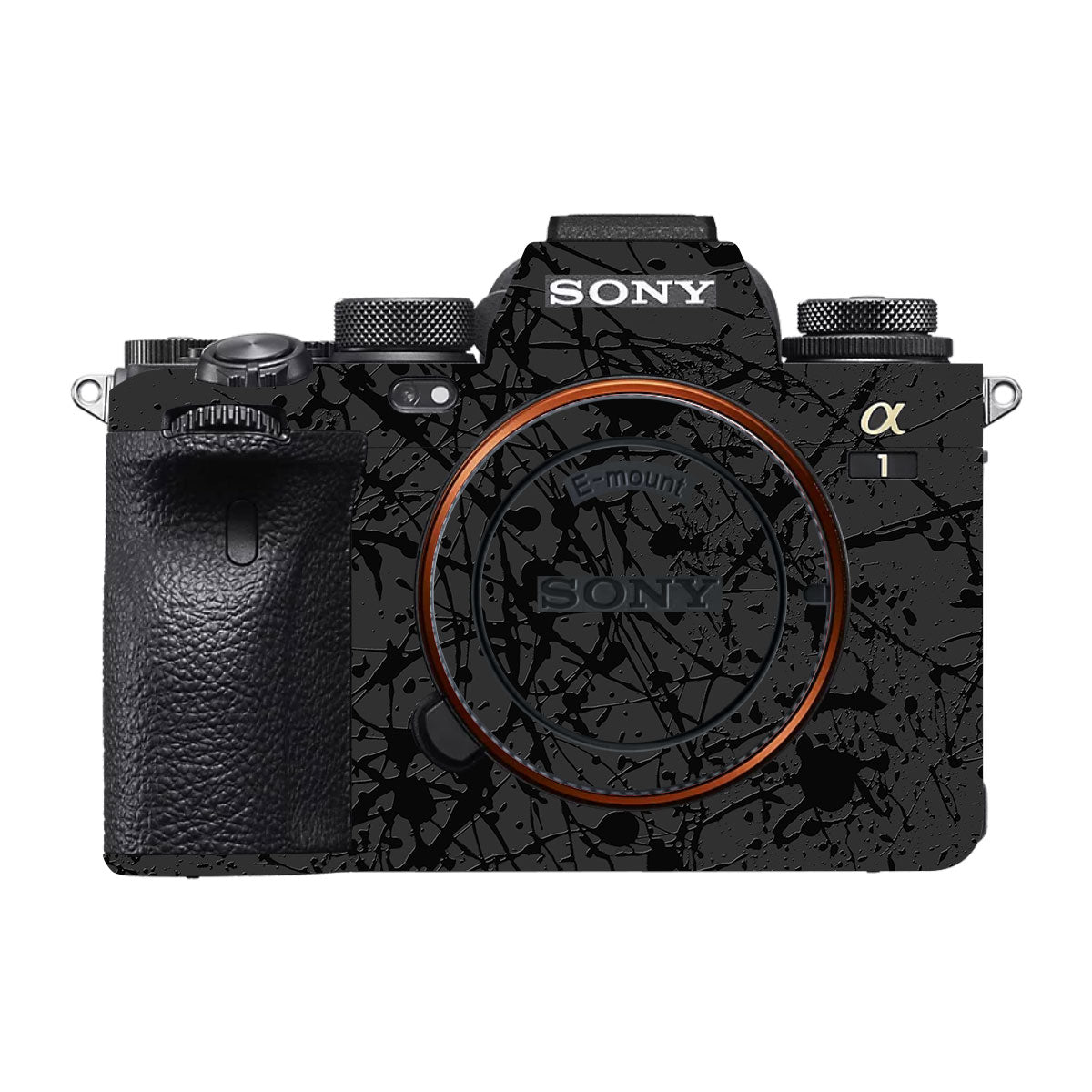 Textured Black Splash Sony A1 Mark II Camera Skin