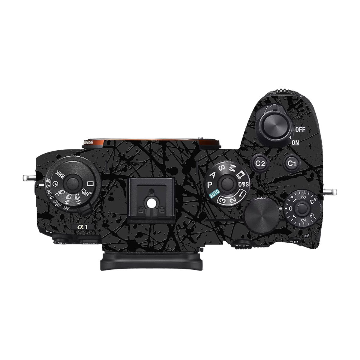 Textured Black Splash Sony A1 Mark II Camera Skin