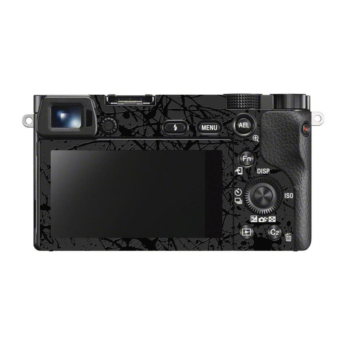 Textured Black Splash Sony A6300 Camera Skins