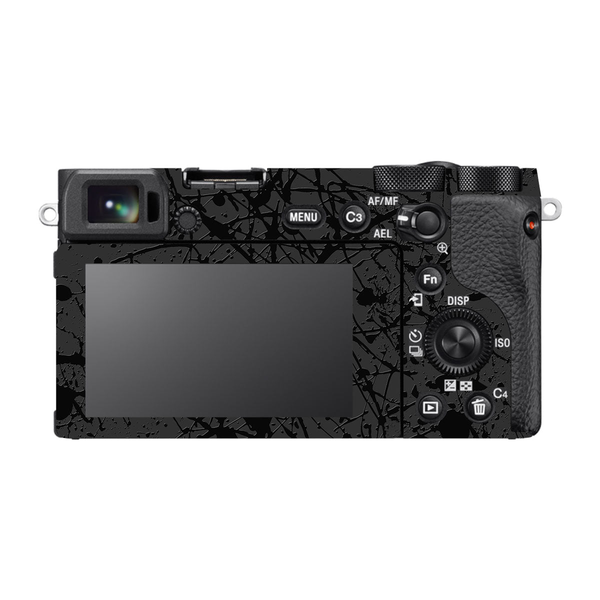 Textured Black Splash Sony A6700 Camera Skin