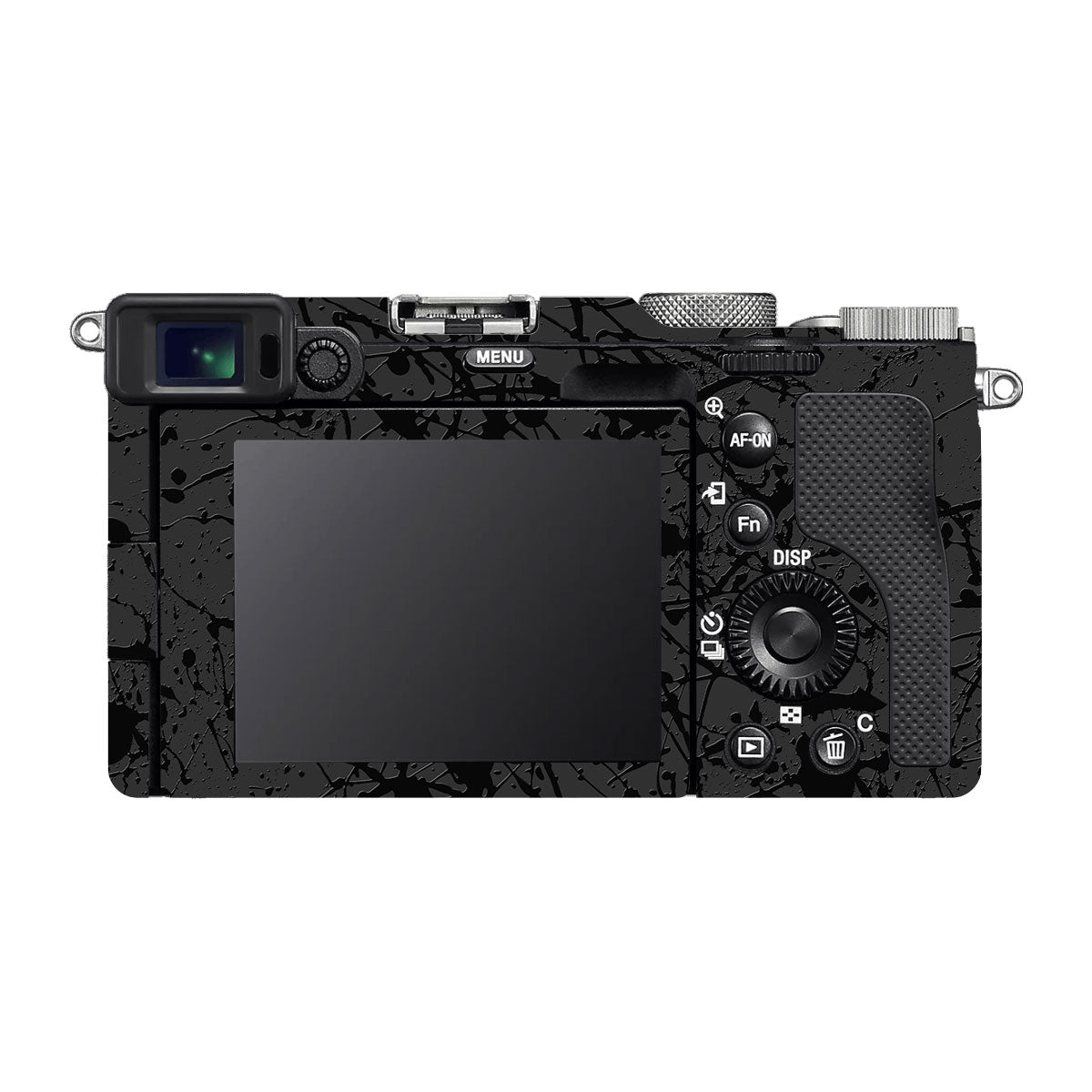 Textured Black Splash Sony A7 C Camera Skin