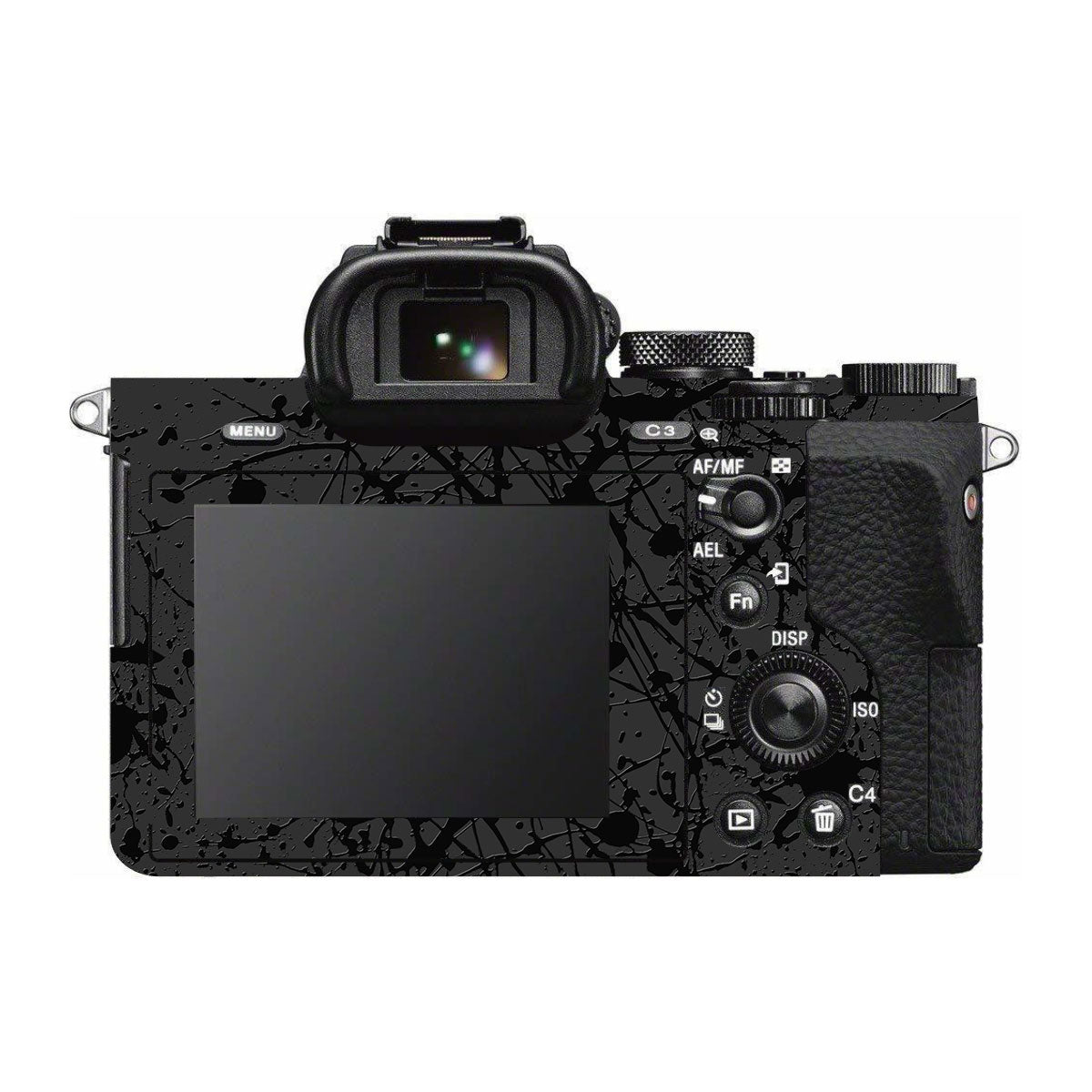 Textured Black Splash Sony A7 II Camera Skin